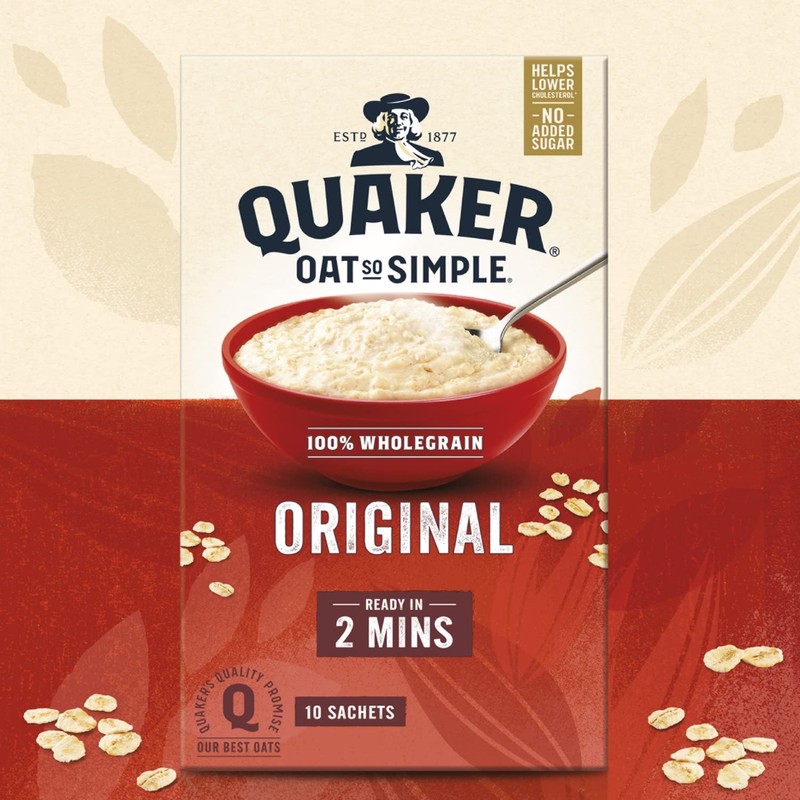 Quaker Oat So Simple Original Porridge, 10 x 27 g