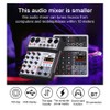 Portable 4 Channels BT Audio Sound Mixer Multifunctional Mixing DJ