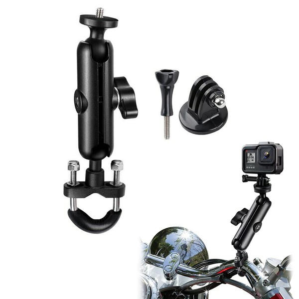 LCAUTFR Action Camera Mount for Motorcycle, Bicycle Mount Motorcycle Mount