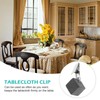 BESTonZON Pack of 6 tablecloth weight clips, tablecloth weight cube,