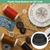 M METERXITY Plastic Snap Buttons, 2 Yards Plastic Snaps, Polyester