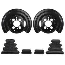 ROADFAR Rear Disc Brake Dust Cover Shields fit for 2007-2009 for Chrysler for Aspen,for Dodge for Durango,2006-2010 for Dodge for Ram 1500,2011-2012 for Ram for 1500