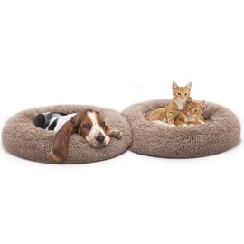 MIXJOY Orthopedic Dog Bed Comfortable Donut Cuddler Round Dog Bed Ultra Soft Washable Dog and Cat Cushion Bed (23''/30''/36'')