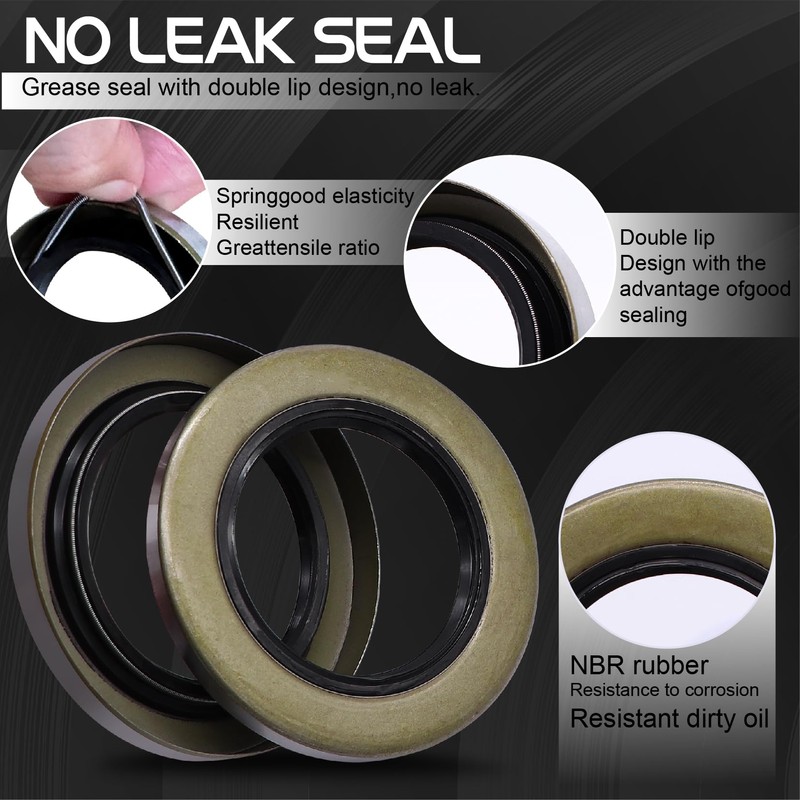 25580 14125A Trailer Axle Bearing Kit 4 Sets,5200-7000 lb for