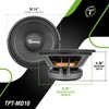 Timpano TPT-MD10 10 Inch Midbass Speaker Pro Audio 800 Watts,