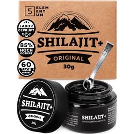 Shilajit Original Himalaya - High Dose 85% Fulvic Acid - 30 g X3-180 Day Supply - Premium Pure Shilajit High Dose From Himalya Hand Harvest Including 500mg Dosing Spoon