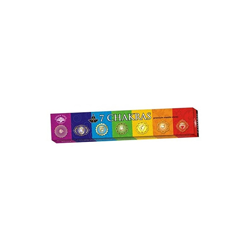 1 x Green Tree 7 CHAKRAS Premium Incense sticks (1