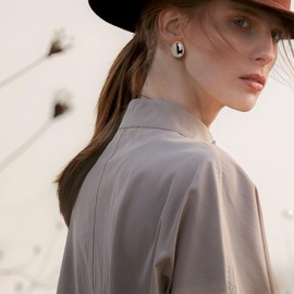 Sonateomber Silver Dupes Tear Drop Large Statement Waterdrop Earrings Stud for Women - Chunky Oversized Trendy Teardrop Earings Long Waterdrop White Gold Polished Ball Hoops Droplet Fashion Jewelry Gift