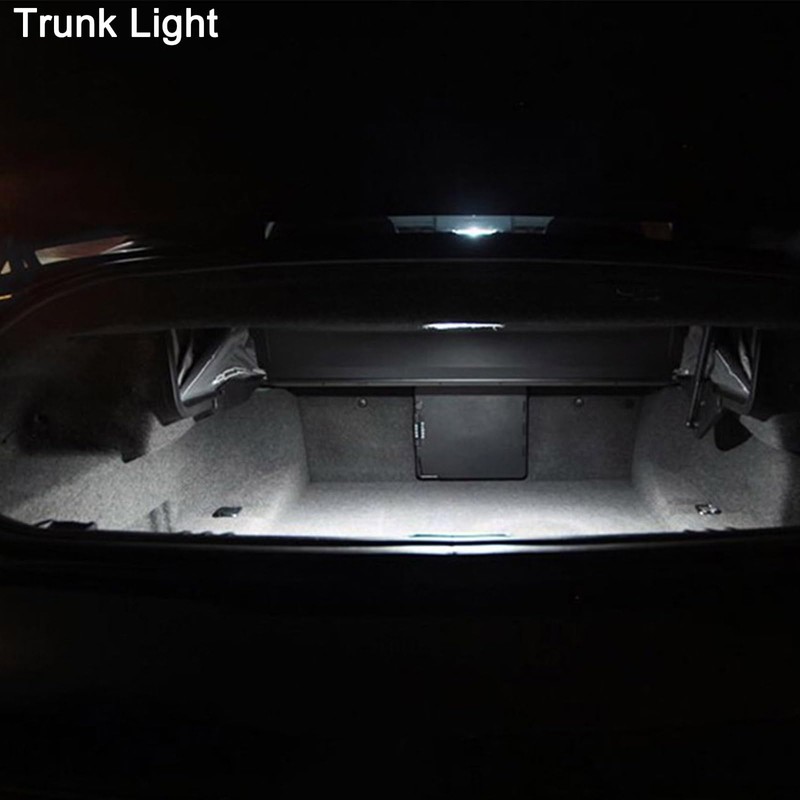 GLOFE White Interior Map Dome LED Bulbs Kit Package Replacement