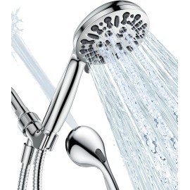 Does Not Apply High Pressure Handheld Shower Head 9-Setting Detachable Set with Hose & Bracket