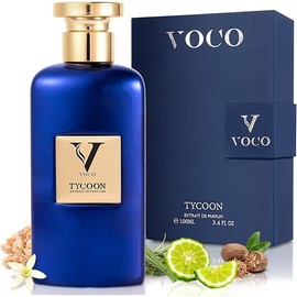 VOCO TYCOON, Perfume for Men (Extrait de Parfum: Powerful & Concentrated Men Cologne) 3.4 FL.Oz (100ml), Luxury Perfume, Parfum Made in France with Notes of Bergamot, Nutmeg, Amber, Incense, Musk