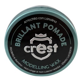 Crest Brillant Pomade Modelling Wax with Bergamot and Freesia Fragrance 100 ml Made in Italy