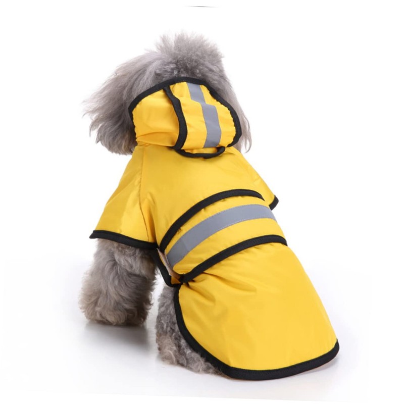 Mipcase Reflective Dog Raincoat for Small Pets Comfortable Rainwear with