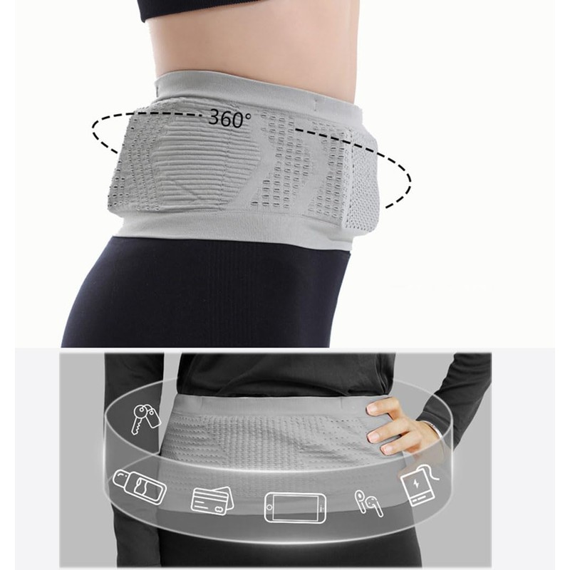 Bombinate Running Pouch, No Shake, Waist Pouch, Unisex, Plastic Bottle,