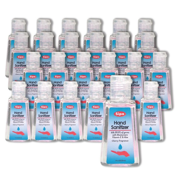 SIPA Bulk Cherry Scent Hand Sanitizer Travel Size Bundle 1