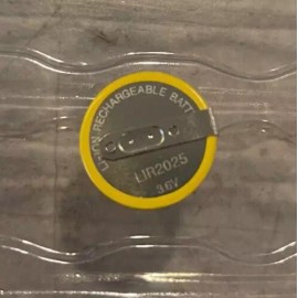 Battery Brand New LIR2025 3.6V Rechargeable Battery with Pins