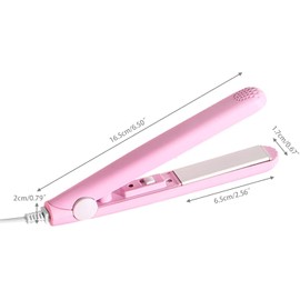 Mini Hair Curler, Ceramic Hair Curler for Short Hair Fine Hair, 2 in 1 Mini Ceramic Curler, Hair Styling Tools (Purple)