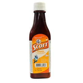 Emulsión de Scott Tradicional - Cereza - Frutas tropicales 180 ml - Vitaminas A y D - Aceite de Hígado de Bacalao:_Tradicional/ Traditional 180 ML