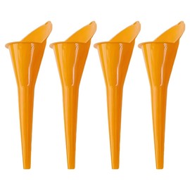 Long Neck Oil Funnel, Plastic Spill Saver Funnels, Multi-Function Funnel for All Automotive Oils, Water, Diesel Fuel, Lubricants, Engine Oils, Kerosene and Other Liquids (4PCS)