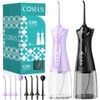 COSLUS 2-Pack Water Flosser for Teeth: Water Dental Pick Set