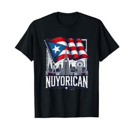 Nuyorican New York City Puerto Rican Flag Backdrop Boricua T-Shirt