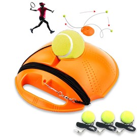 Tennis Trainer Rebound Ball, Tennis Ball Trainer, with 3 String Balls, Tennis Ball Practice Trainer Tennis Trainer Ball with String for Player Beginner