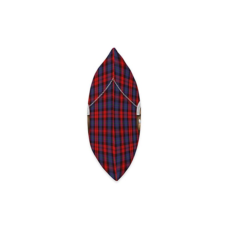 Scottish Clan MacLachlan Tartan Plaid With Sporran Throw Pillow