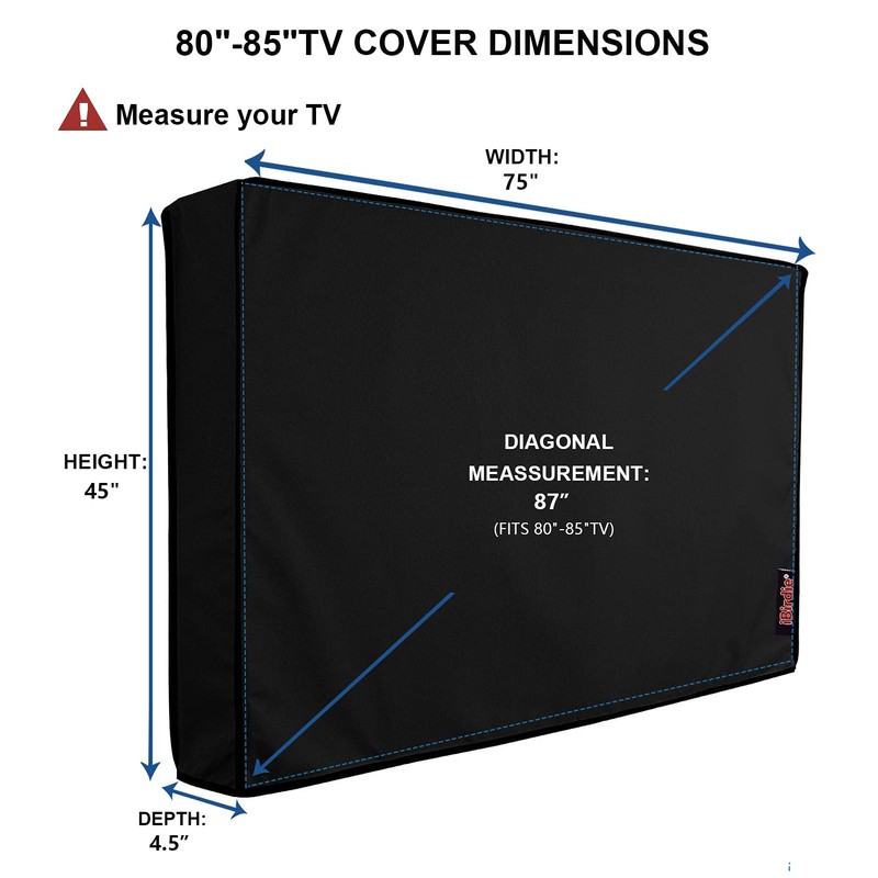 iBirdie Outdoor TV Cover 80 to 85 inch Weatherproof, Cover
