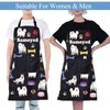 ENSIANTH Samoyed Aprons Samoyed Lover Gifts Samoyed Kitchen Aprons With
