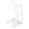M & T Displays Clear Acrylic Brochure Holder 4x6 inch