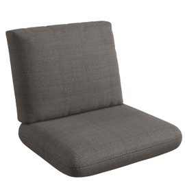 Codi Outdoor Deep Seat Cushion Set 24x24x4 Inch - Textured Linen Fabric, Waterproof, Fade Resistant, Stylish Chair Cushions Replacement for Patio Furniture, Grey