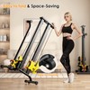 soges Foldable LAT Pull Down Machines & Rowing Machine, Multi-Functional