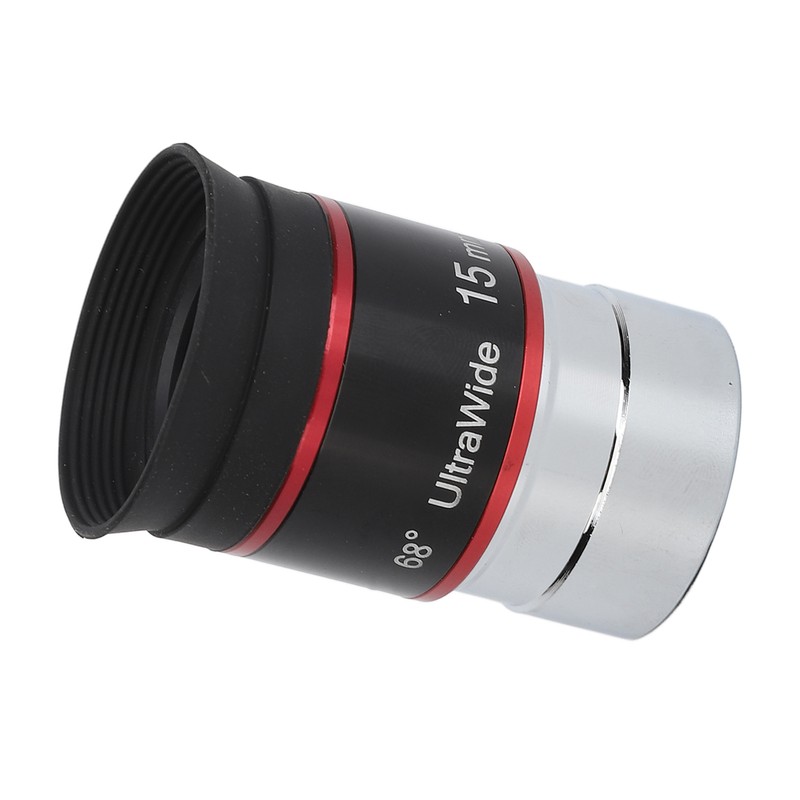 1.25in 15mm 68 Degree Ultra Wide Angle Eyepiece for Telescope