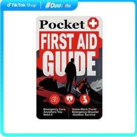 Outdoorfun Waterproof Pocket Emergency Guide – Compact First Aid Survival Book with 110 Life-Saving Skills | CPR, Splint & Disaster Instructions | EDC Wallet Size for Camping & Travel - Specification: 3PCS