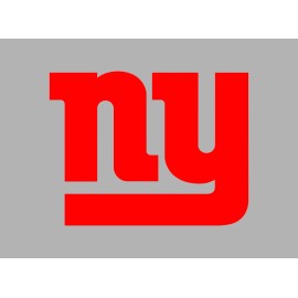 Unbranded New York Giants Vinyl Decal - Red, 4"