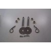Hot Rod Chrome Universal Hood Pin Kit Hair Pin Style