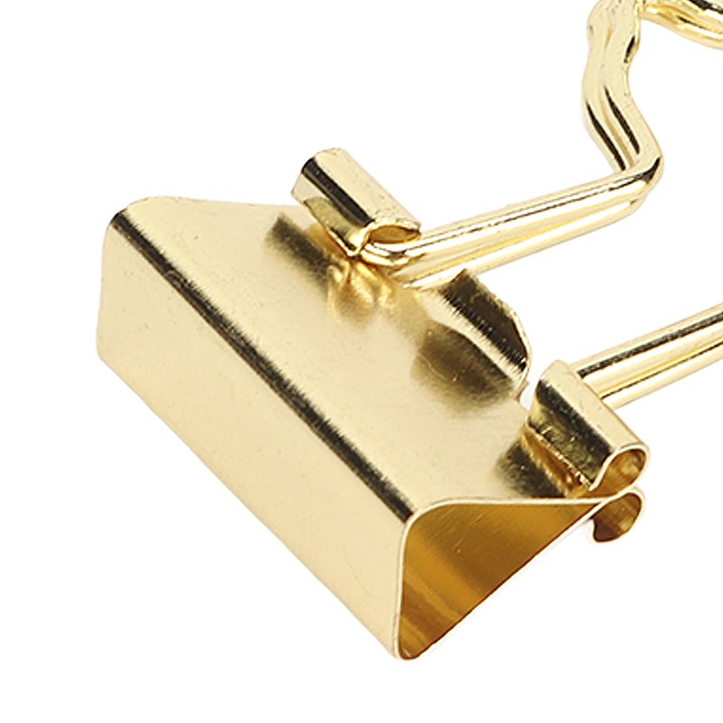 100pcs Binder Clips Strong Clamping Force Rust Prevention Metal Portable