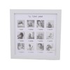 Generic Baby First Year Photo Frame, White, 25x25x1.8cm / 9.8x9.8x0.7in,