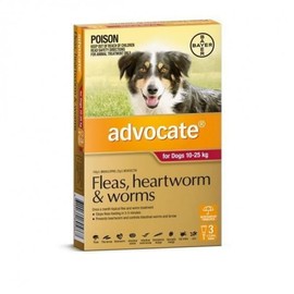 Advocate Buy Advocate For Dogs 10-25kg 3 Pack Online | Chempro Chemists