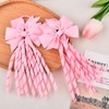 Pink Bow Hair Ties for Women Bow Scrunchies for Women's