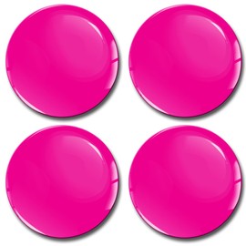 SkinoEu 4 x 65mm 3D Gel Car Wheel Centre Universal Rims Hub Center Stickers Decals For Caps Vehicle Auto Tuning Emblem Pink A 965