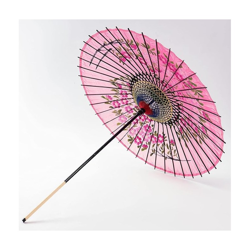 山本竹細工屋 （YAMAMOTOTAKIZAYIKUYA) Japanese Umbrella Silk Umbrella Sakurae Sequel Pattern Dance