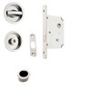 bricoleva.it Sliding Door Lock Set, Round Rosette with Note, Handle