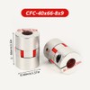 8 mm to 9 mm Flexible Shaft Coupling, Diameter 40