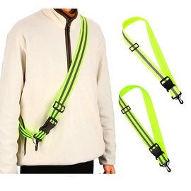 Reflective Taski Reflective Belt Arm Band Night Walking Safety Band Fluorescent Belt Bicycle Reflector Walking Jogging Night Walking Reflective Material (2 Shoulder Straps)