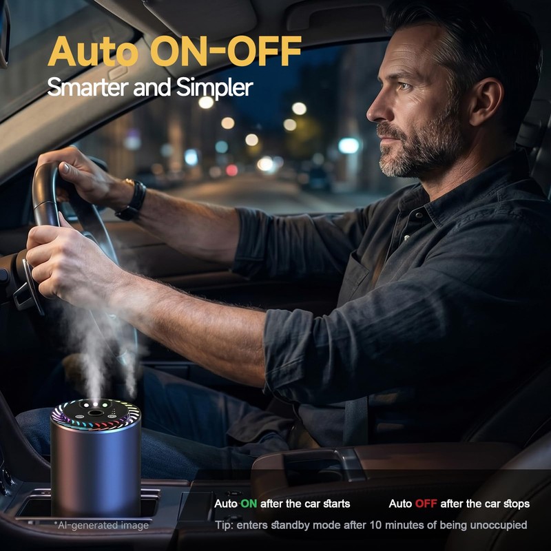 Dad Birthday Gifts for Dads - Auto On/Off Car Diffuser