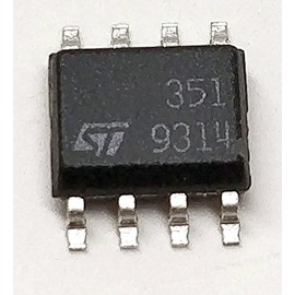 STMICROELECTRONICS LF351D Operational Amplifier, Single, 4 MHz, 1 Amplifier, 16 V/µs, 6V to 32V, SOIC, 8 Pins (10 pieces)