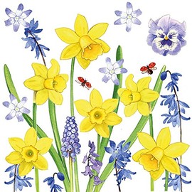 Ambiente Papierservietten - Servietten Lunch/Party/ca. 33x33cm Narcissus Love Tisch-Deko