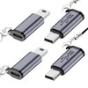 Seminer USB C to Mini USB Adapter (4 Pack), Type
