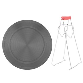Heat Diffuser Plate Aluminum Alloy Thermal Conductive Flame Guard Simmer Plate with Plate Lifter for Cooktop Gas Stove